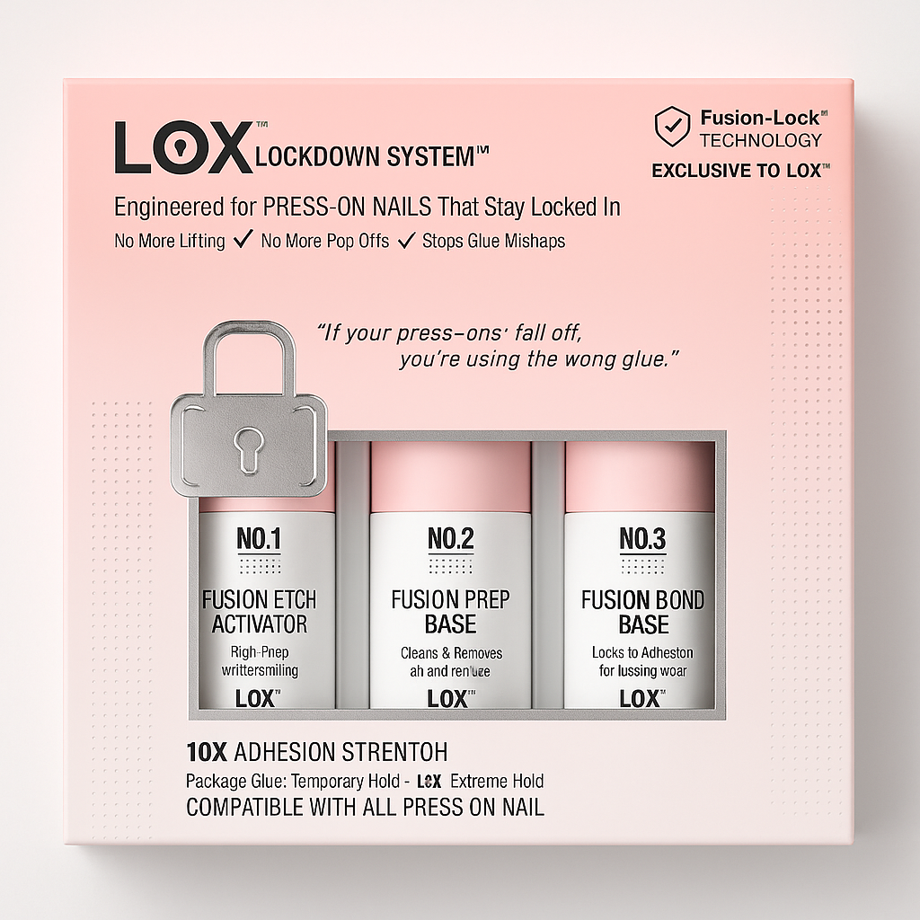 LOX Lockdown™ Press On Nail Glue System